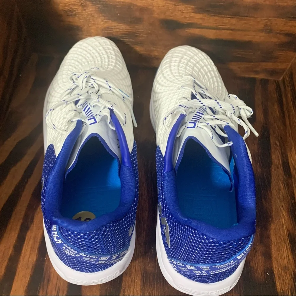 Under Armour UA Charged Glyde 2.0 MT Womens 12 White‎ Low Metal Softball Cleats